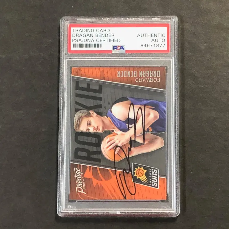 2016-17 Panini Prestige #5 Dragan Bender Signed Card AUTO 10 PSA Slabbed Suns