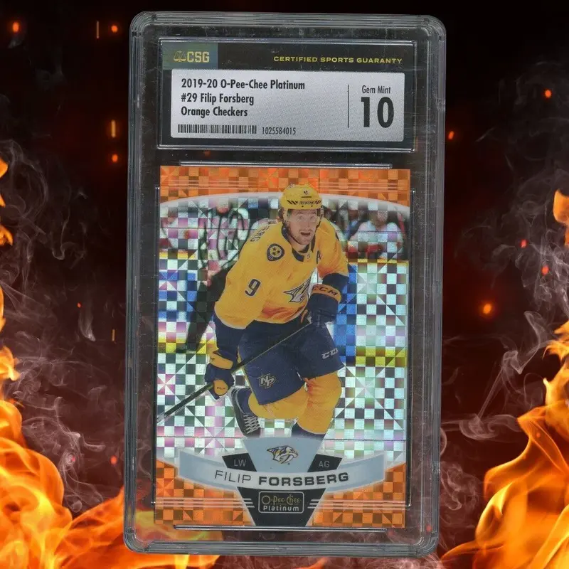 2019-20 O-Pee-Chee Platinum FILIP FORSBERG /25 Orange Checkers CGC 10 #29