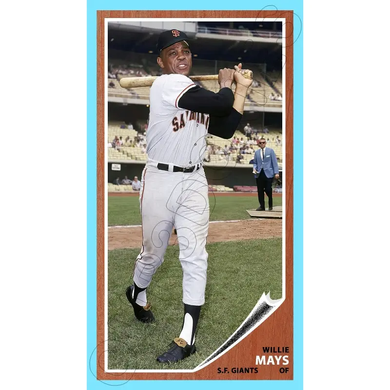 Willie Mays 1962 Topps Tall Boy Custom Card - 4638