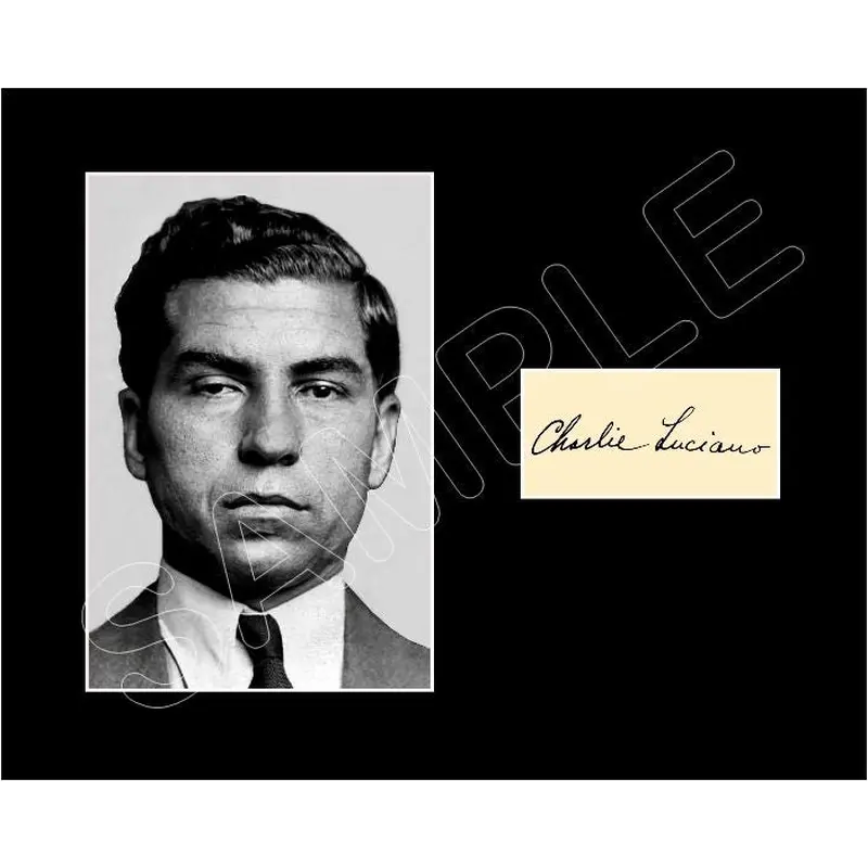 Lucky Luciano Matted Photo Display 8X10 - 2862