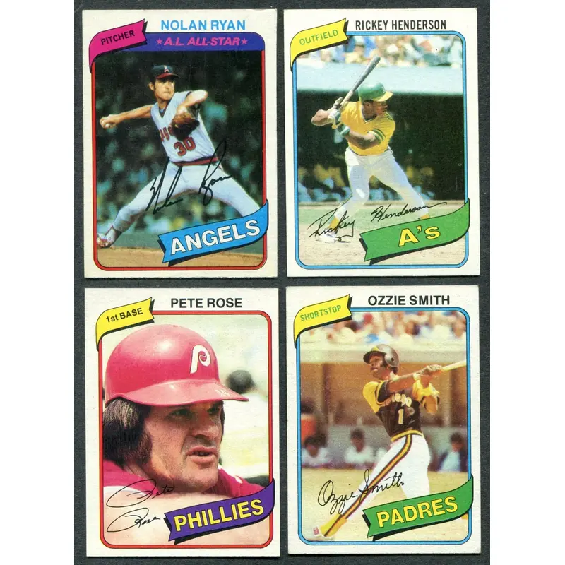 1980 Topps Baseball Complete Set EX EX/MT (726) (23-282)