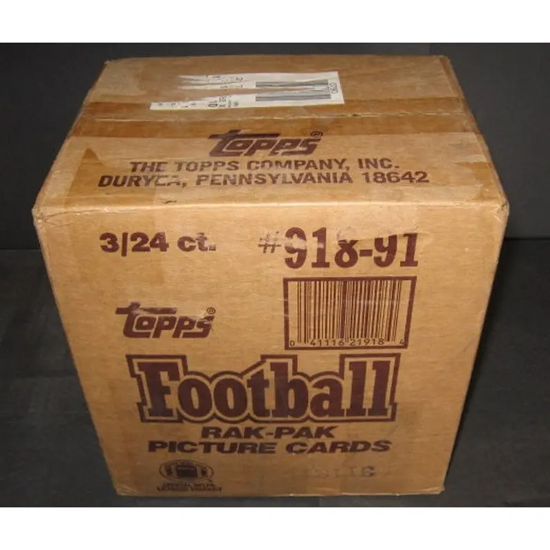 1991 Topps Football Rack Pack Case (3 Box)