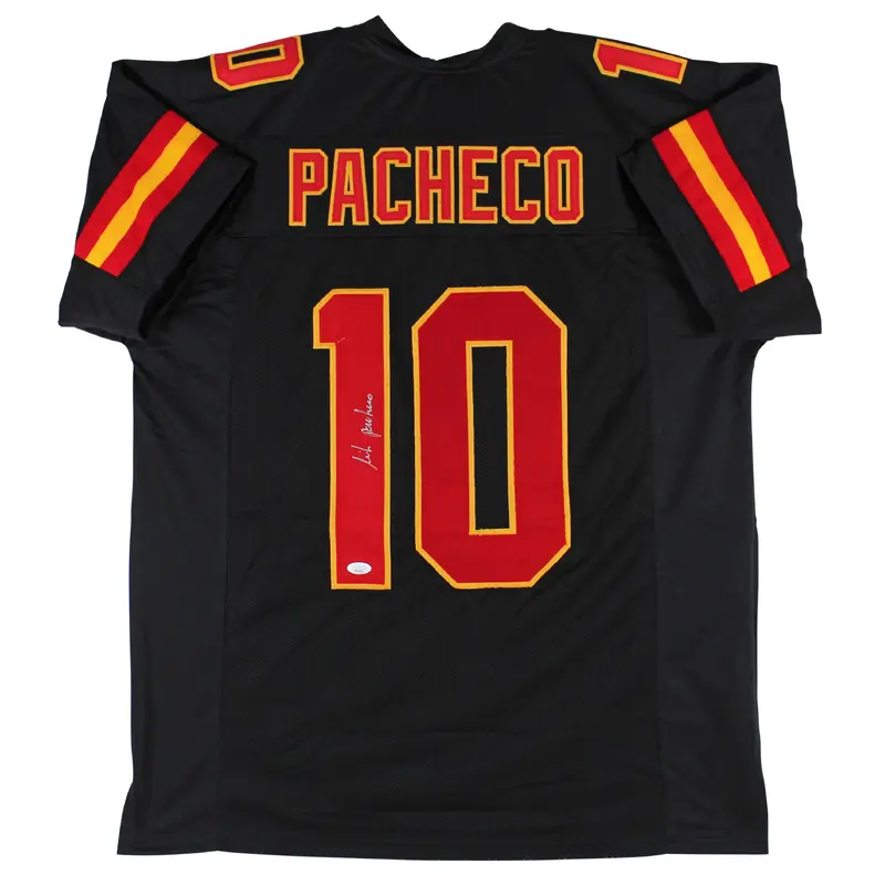 Isiah Pacheco Authentic Signed Black Pro Style Jersey Autographed JSA