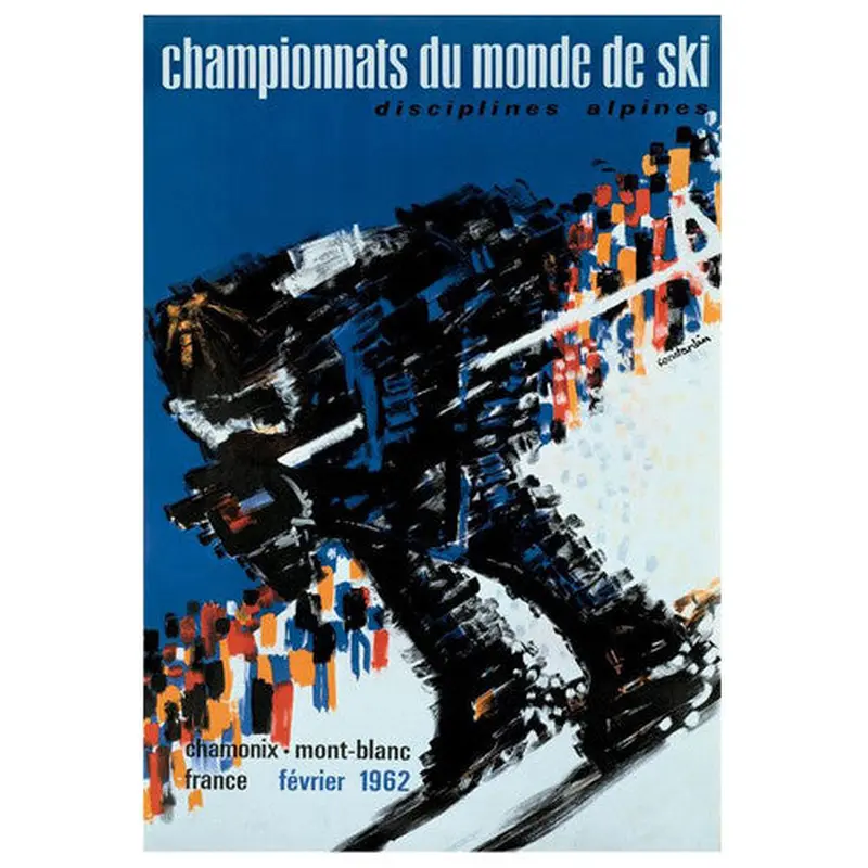 World Alpine Skiing Championships 1962 Vintage Poster Giclee Reprint - AAC Inc.
