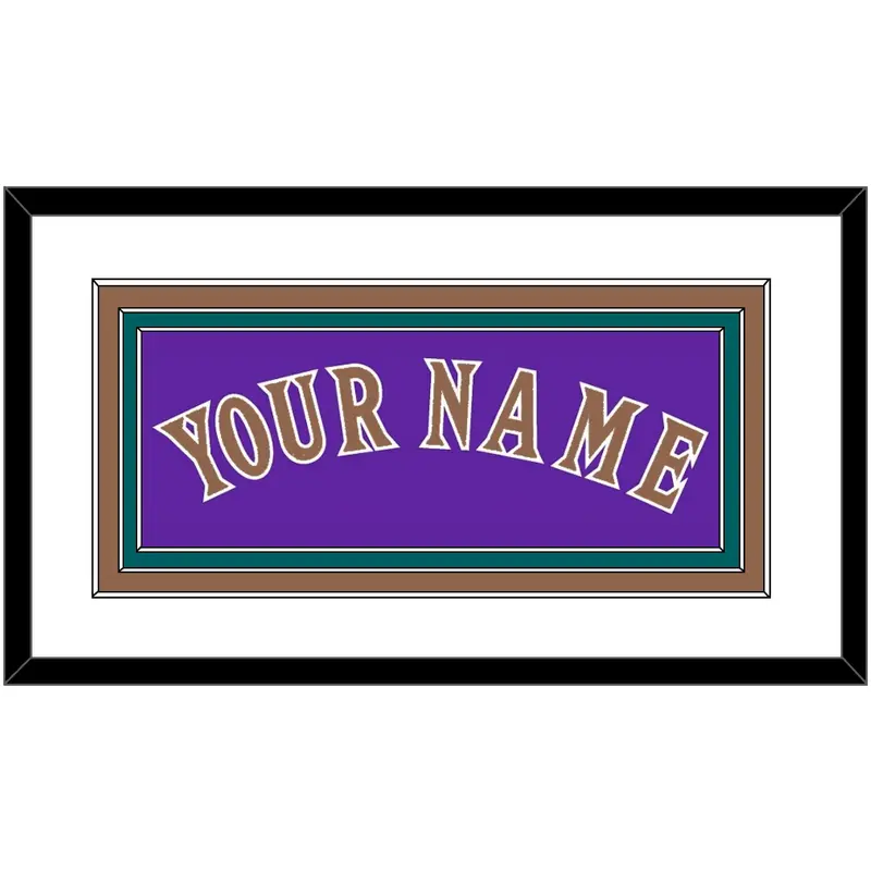 Arizona Name - Alternate Purple (1998-2002) - Triple Mat 1