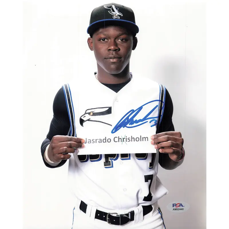 Jasrado "Jazz" Chisholm signed 8x10 photograph PSA/DNA Miami Marlins autographed