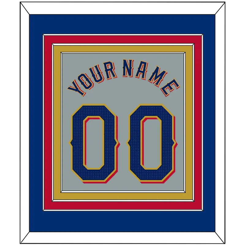 Texas Name & Number - Road Gray - Triple Mat 2