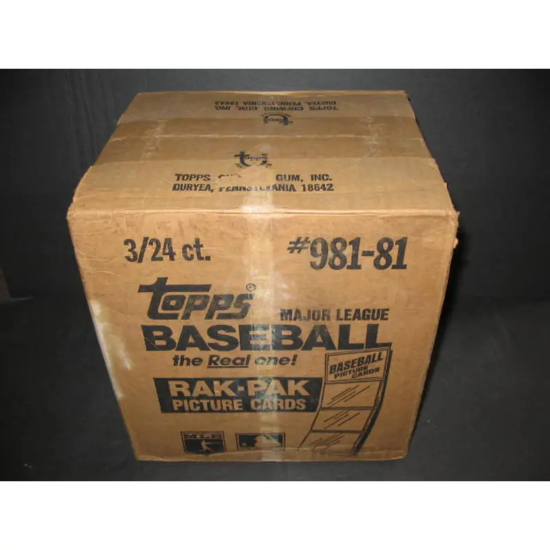 1981 Topps Baseball Rack Pack Case (3 Box)
