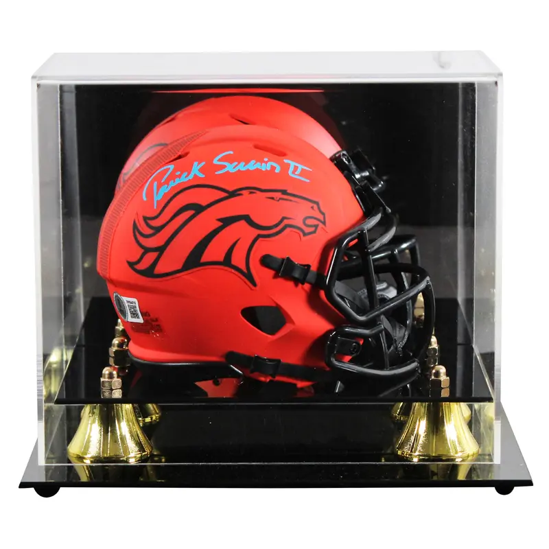 Broncos Patrick Surtain II Signed Rave Speed Mini Helmet W/ Case BAS Witnessed