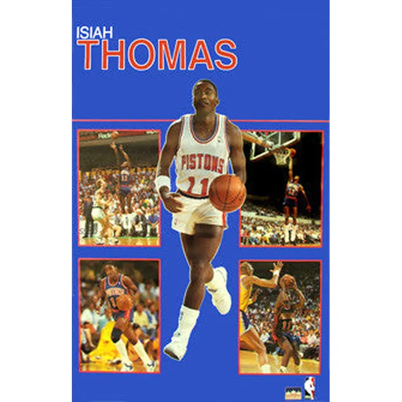 Isiah Thomas "Five-Shot" (1988) Detroit Pistons Poster - Starline Inc.