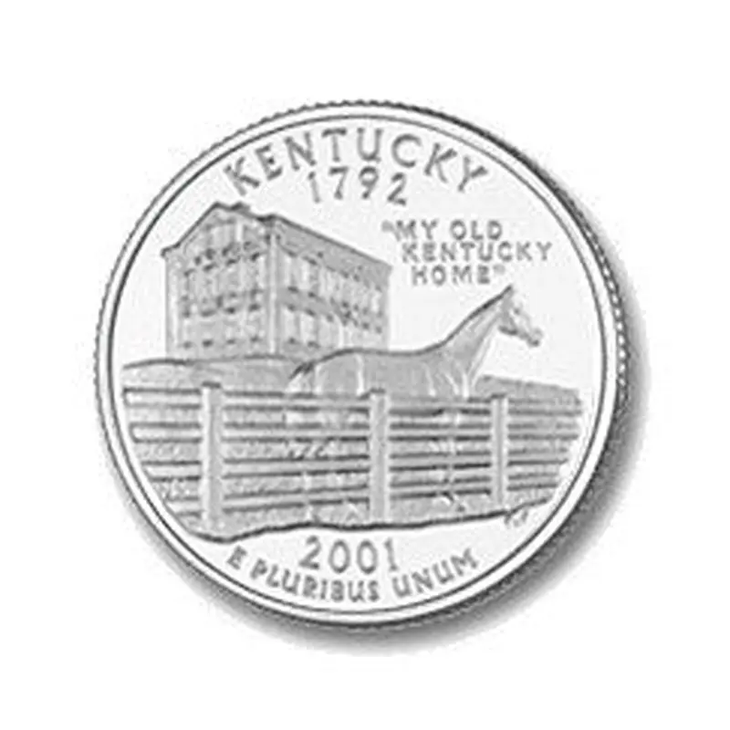 Kentucky State Quarter #15 (2001)- P uncirculated - us mint