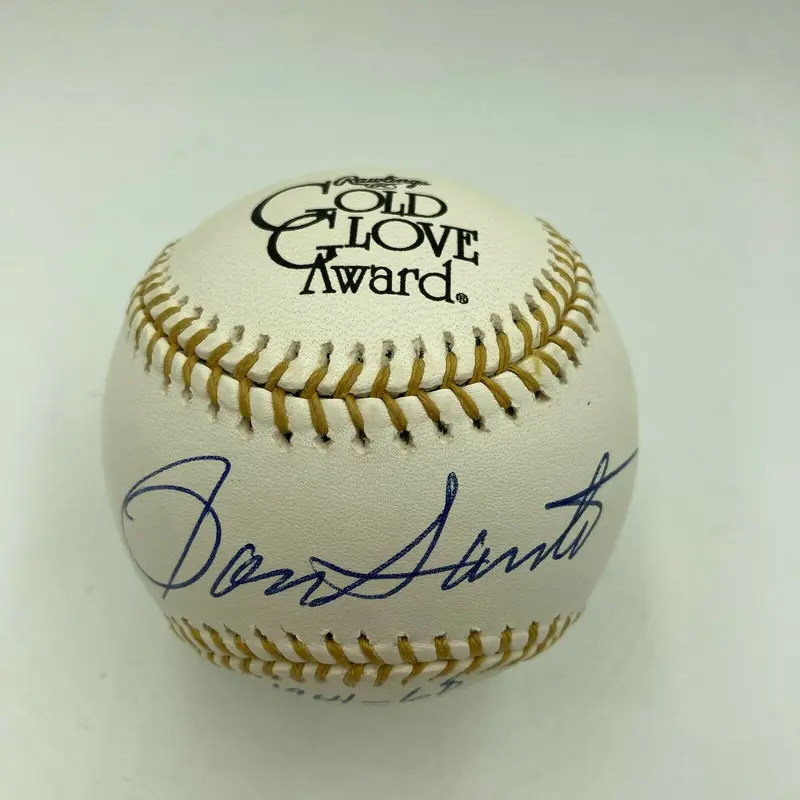 Mint Ron Santo 1964-1968 Signed Rawlings Official Gold Glove Baseball JSA COA