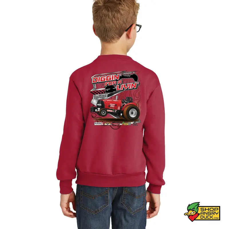 Diggin for a Livin Youth Crewneck Sweatshirt