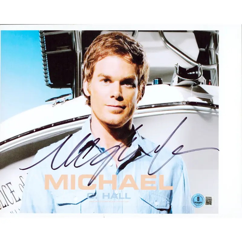 Michael C. Hall Dexter Authentic Signed 8.5x11 Horizontal Photo BAS #BS20949