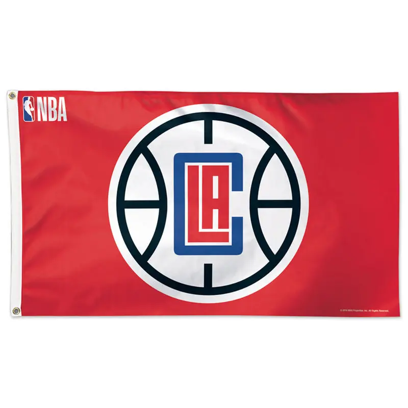 Los Angeles Clippers Official NBA Basketball DELUXE 3' x 5' Flag (Red) - Wincraft Inc.