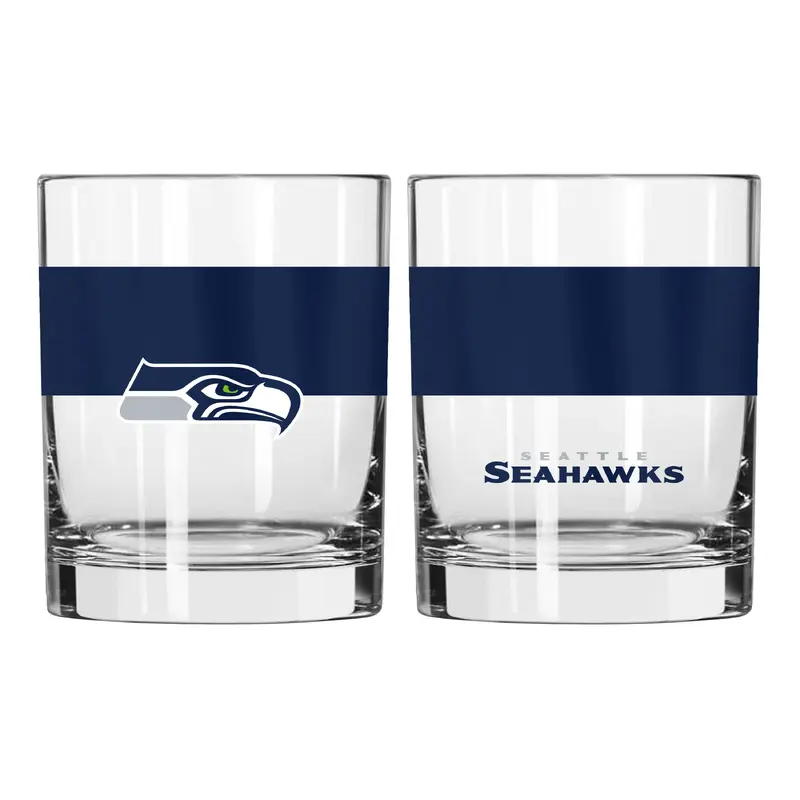 Seattle Seahawks 14oz Colorblock Rocks Glass
