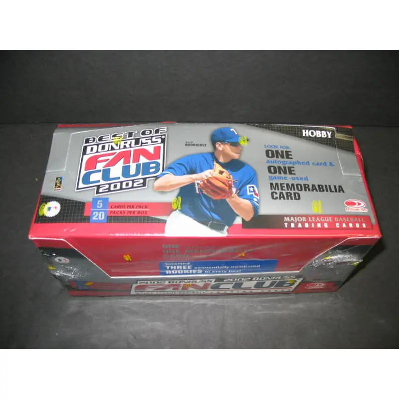 2002 Donruss Best of Fan Club Baseball Box (Hobby)