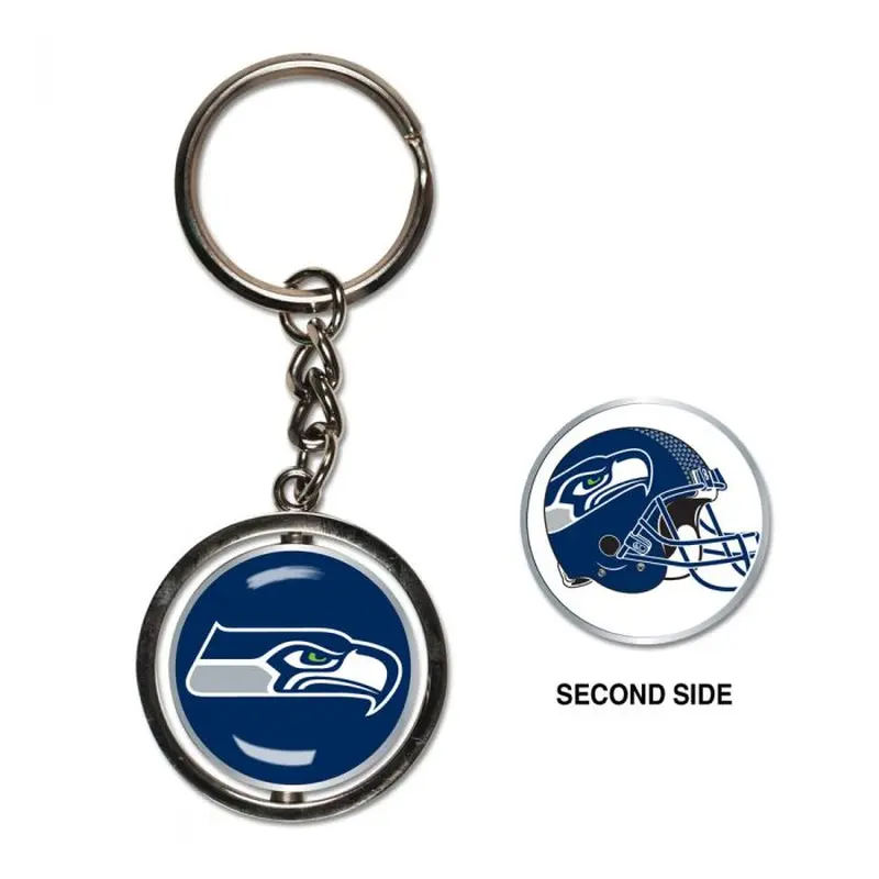 SEATTLE SEAHAWKS SPINNER KEY RING
