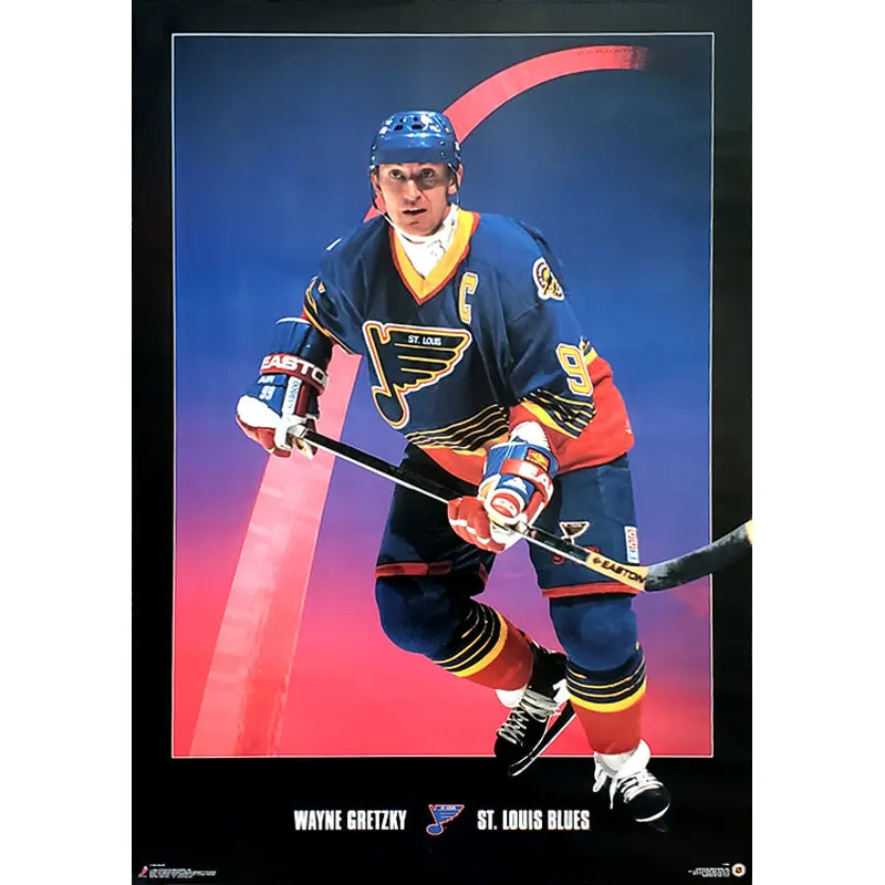 Wayne Gretzky "Arch" St. Louis Blues Poster - Costacos Brothers 1996