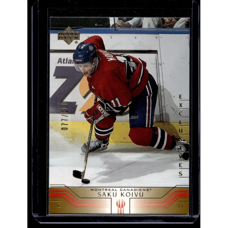 2001-02 Upper Deck - UD Exclusives - Saku Koivu #90 /100