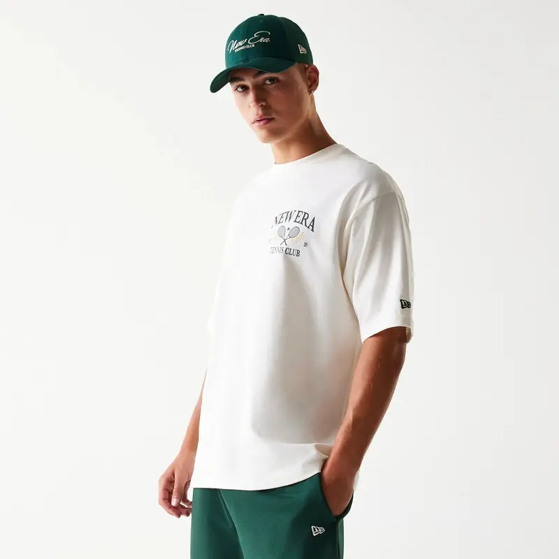 New Era Open White Oversized T-Shirt