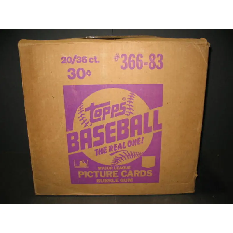 1983 Topps Baseball Unopened "Michigan Test" Case (20 Box)