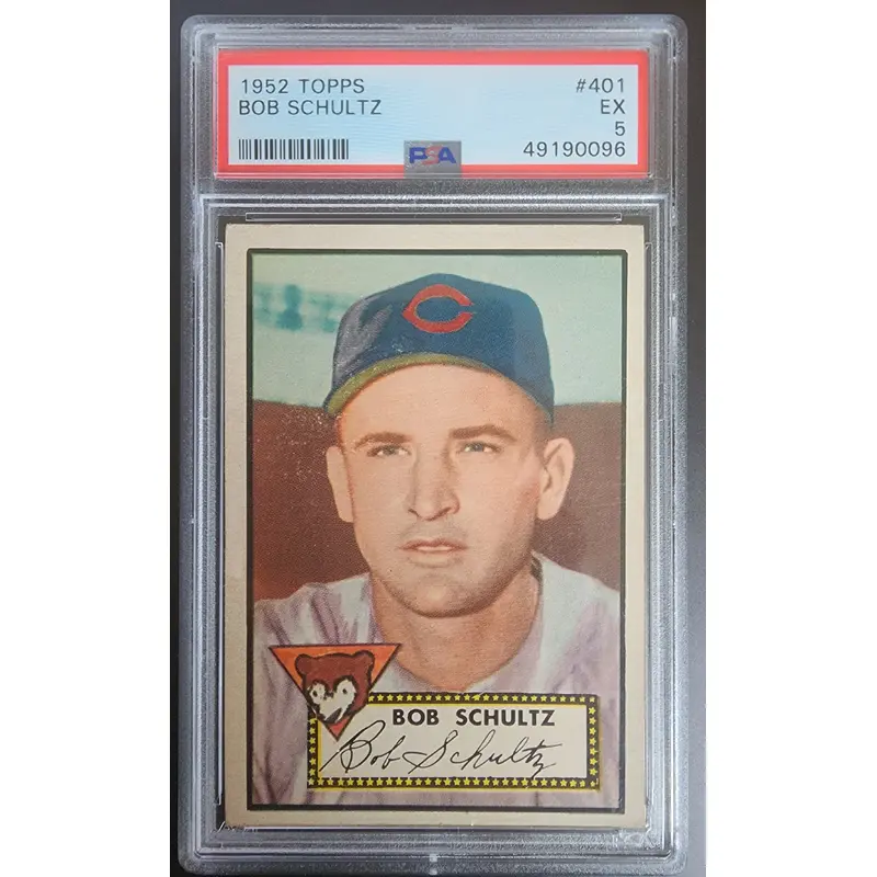 Bob Schultz 1952 Topps #401 PSA 5