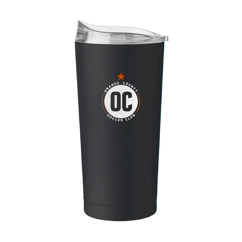 Orange County Soccer Club Black 20oz Powder Coat Tumbler