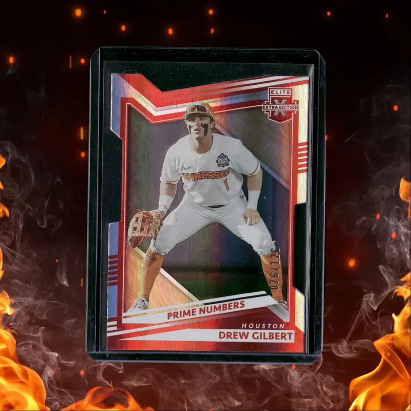 2022 Panini Elite Extra Edition Drew Gilbert Red Die-Cut 076/126 #28