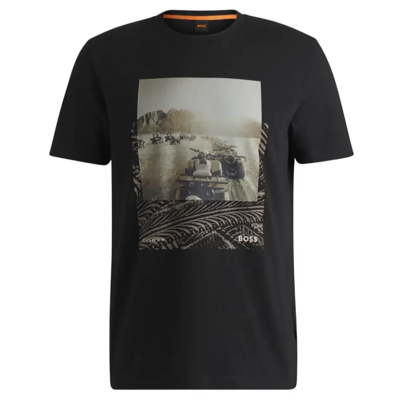 HUGO BOSS BLACK T-SHIRT MEN TE DUNETRACE 50539187001
