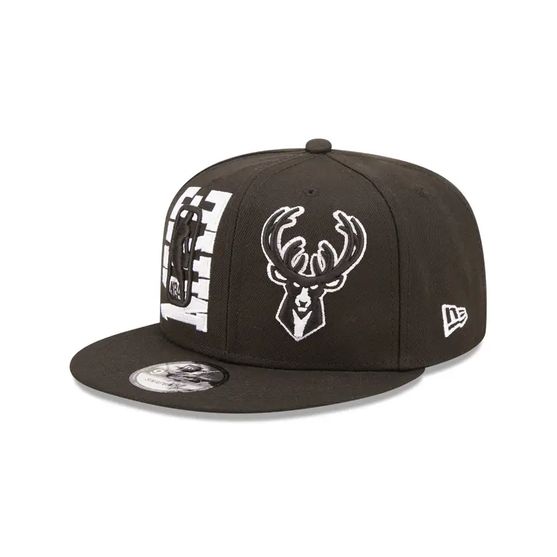 NBA22 DRAFT 9Fifty Snapback Milwaukee Bucks - Black/White