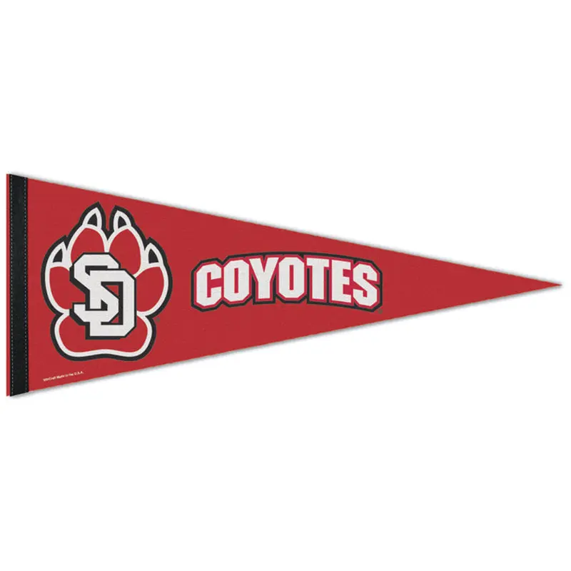 South Dakota Coyotes Official NCAA Team Logo Premium Felt Pennant - Wincraft Inc.