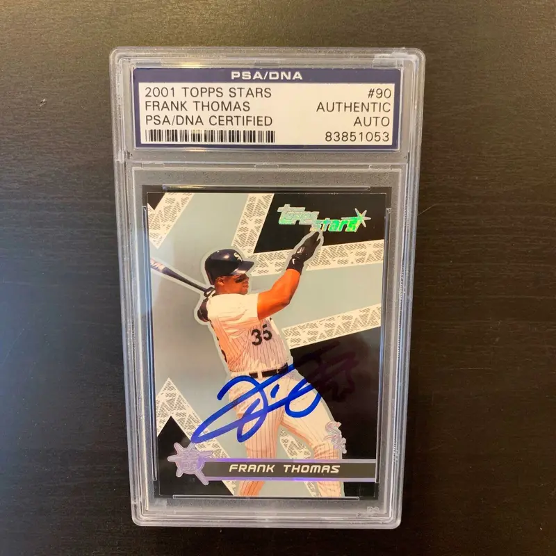 Frank Thomas Signed Autographed Baseball Card Chicago White Sox PSA DNA COA