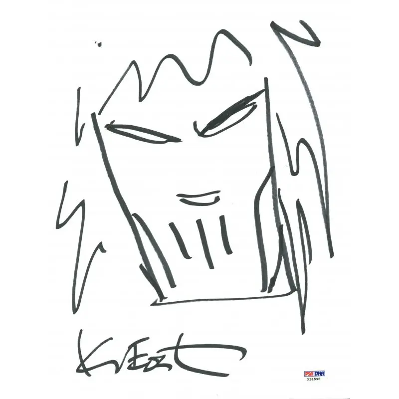 Kevin Eastman Authentic Signed 9X12 Ninja Turtles Sketch PSA/DNA #X31598