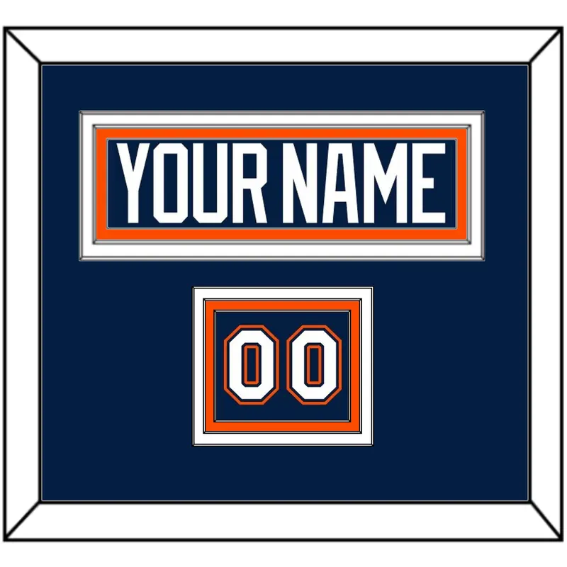 New York Nameplate & Number (Shoulder) - Road Blue Jersey (1998-2007) - Triple Mat 2