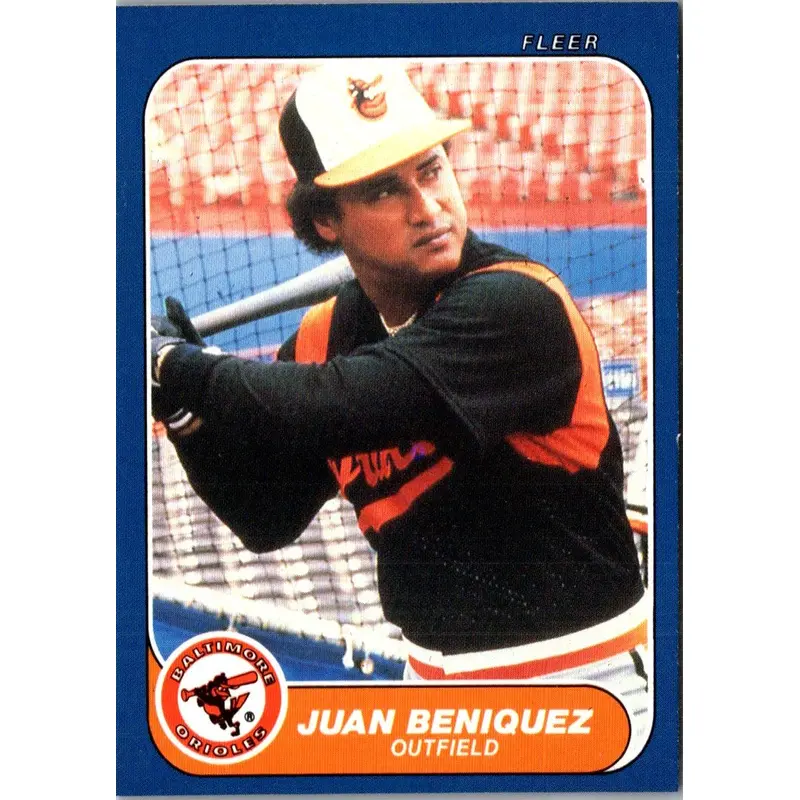 1986 Fleer Update Juan Beniquez #U-13