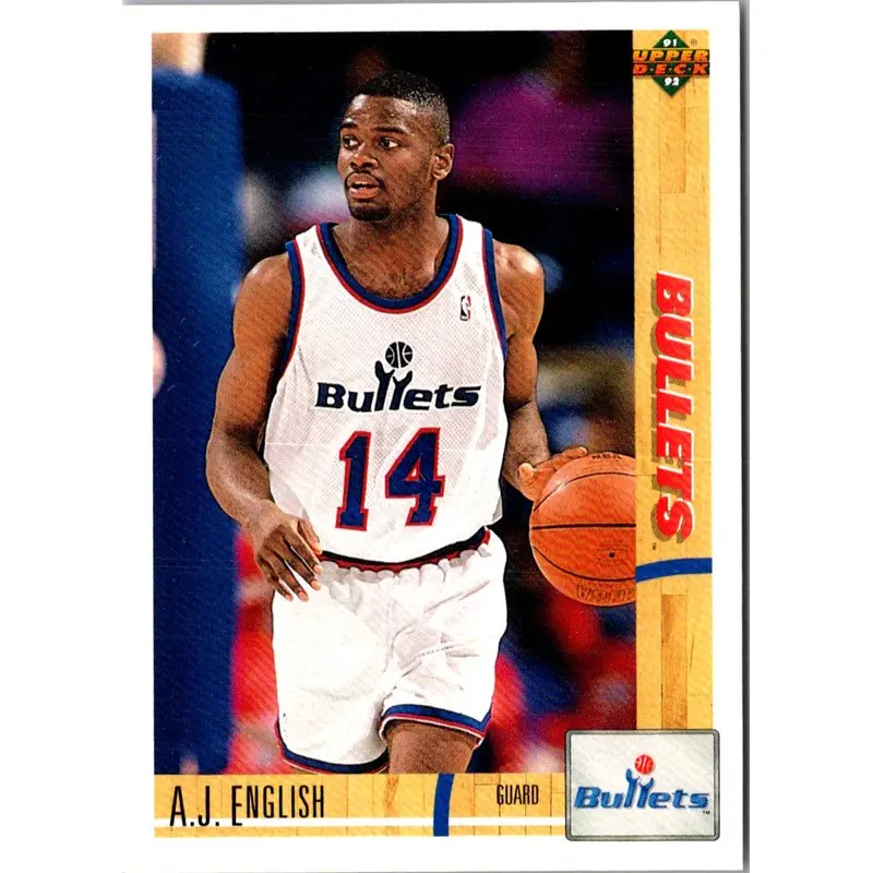 1991 Upper Deck A.J. English #387 Rookie