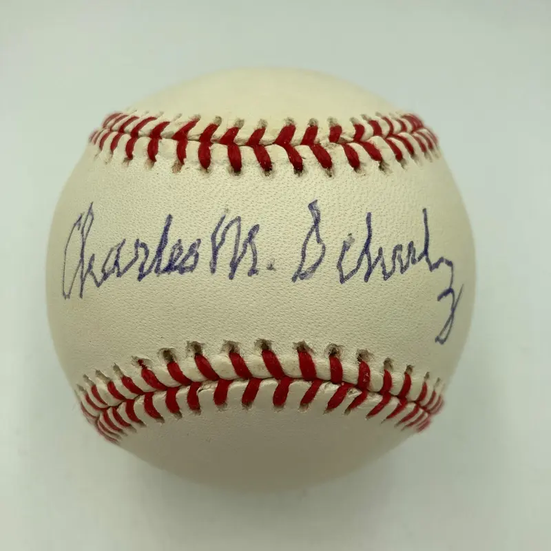Charles M. Schulz Peanuts Single Signed National League Baseball With JSA COA