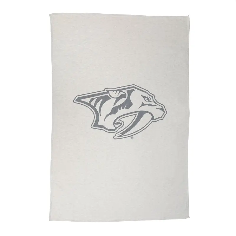 Nashville Predators Oversized Logo Sublimated Sweatshirt Blanket