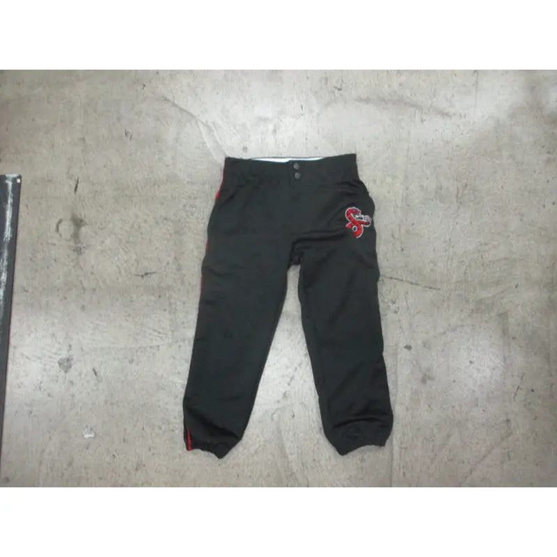 Used Intensity Black Softball Pants W/ Red Piping Girls Large