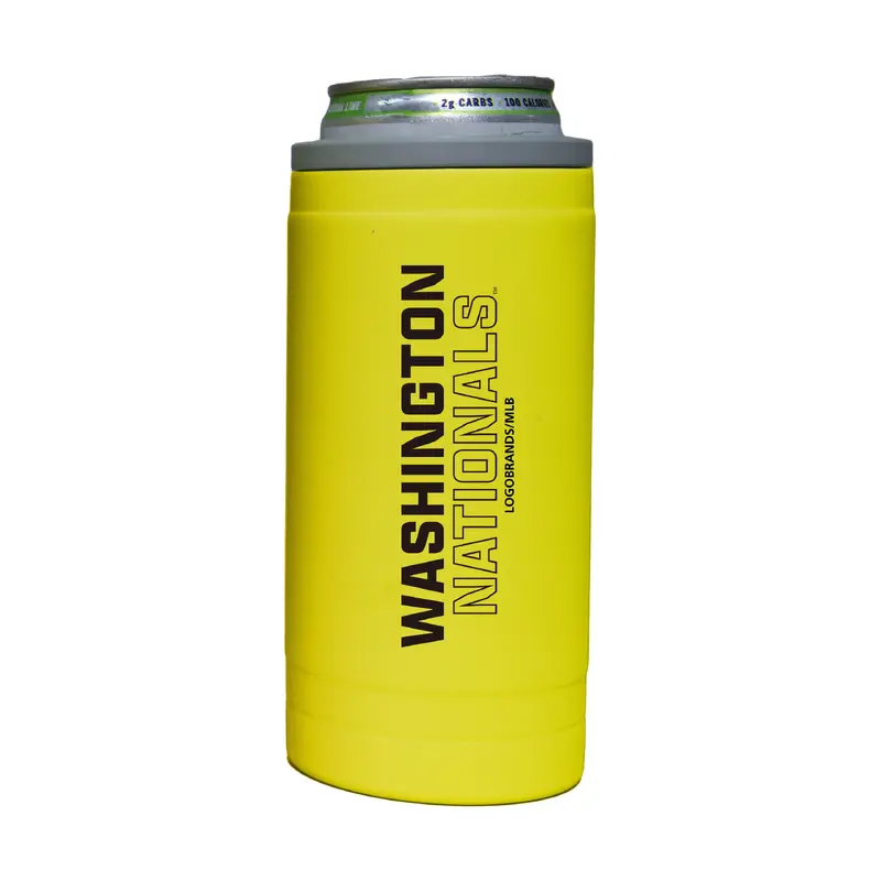 Washington Nationals 12oz Cru Stacked Soft Touch Slim Coolie