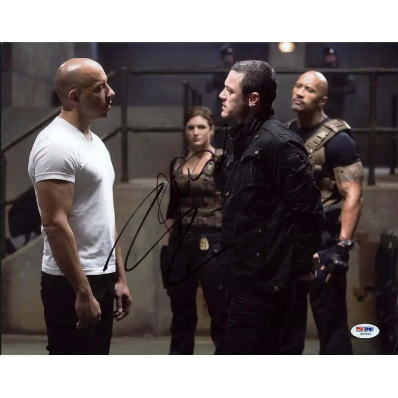 Vin Diesel & Luke Evans Fast & Furious 6 Signed 11X14 Photo PSA/DNA #Z57227