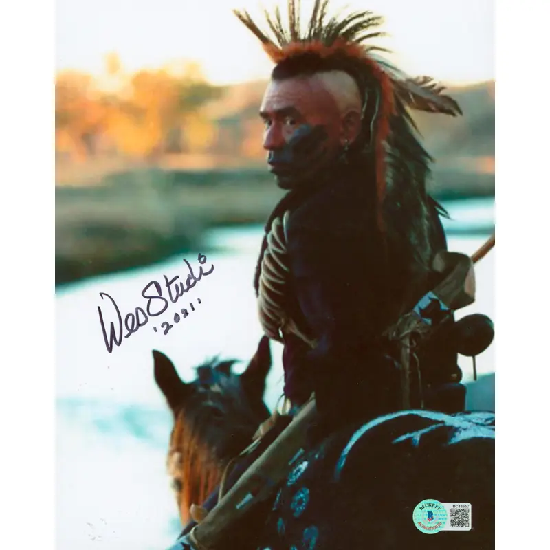 Wes Studi Dances with Wolves "2021" Authentic Signed 8x10 Photo BAS #BC13657