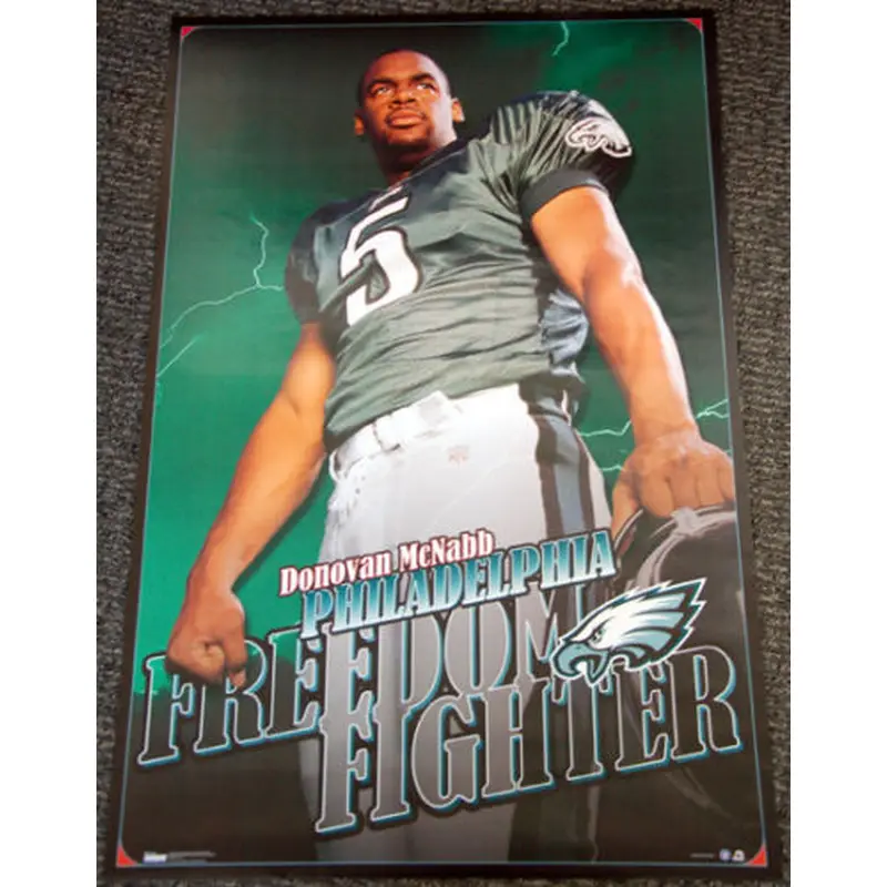 Donovan McNabb "Freedom Fighter" Philadelphia Eagles Poster - Costacos 1999