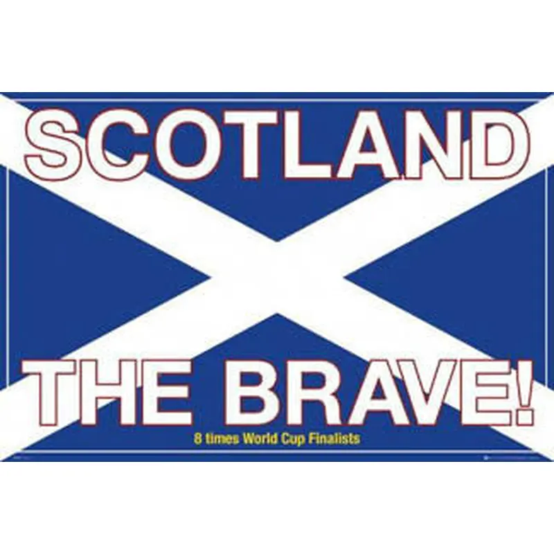 Scotland the Brave! Soccer Poster - GB Posters 2007