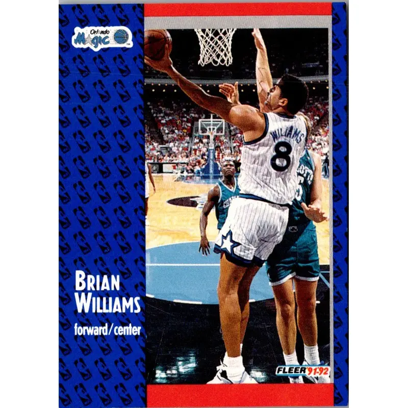 1991 Fleer Brian Williams #334 Rookie