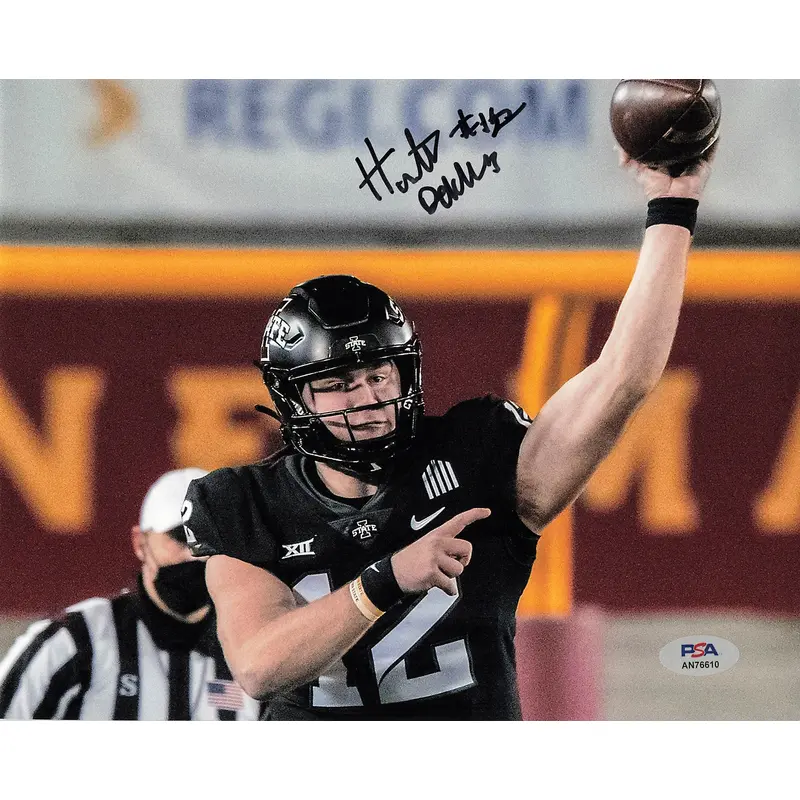 Hunter Dekkers signed 8x10 photo PSA/DNA Autographed Iowa State Football