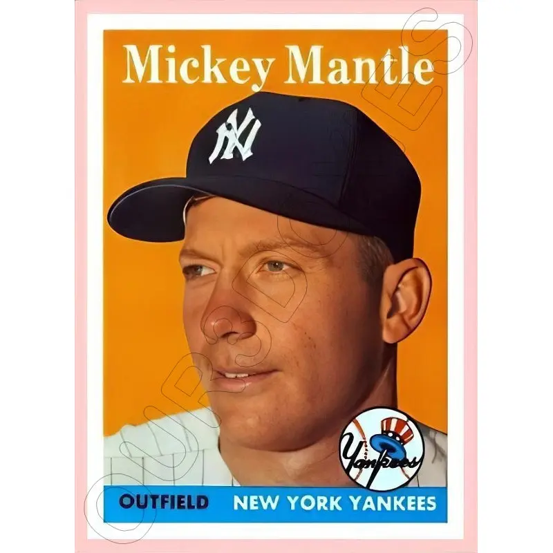 Mickey Mantle 1958 Topps Reproduction Card - 4131
