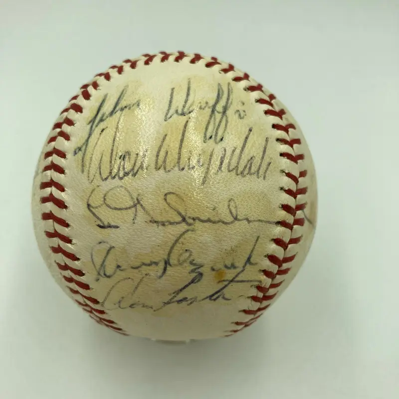 1969 Los Angeles Dodgers Team Signed Baseball Don Drysdale Walt Alston
