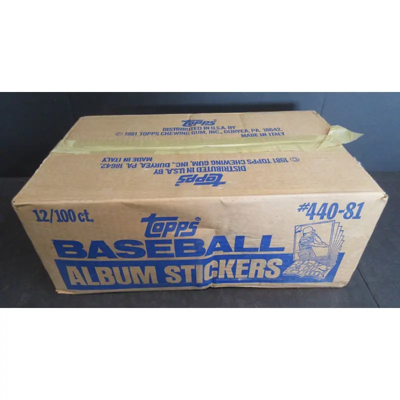 1981 Topps Baseball Album Stickers Case (12 Box)